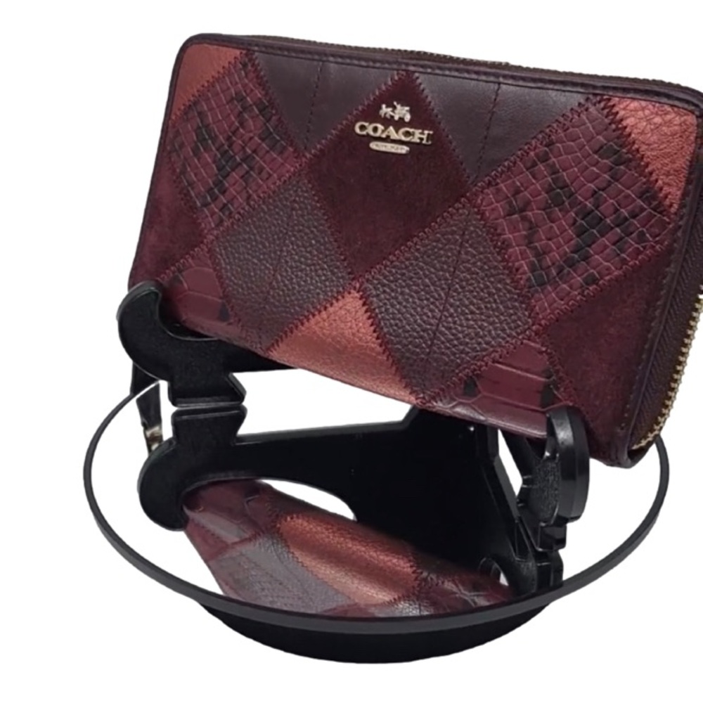 Coach Burgundy Patchwork Wallet - image 1